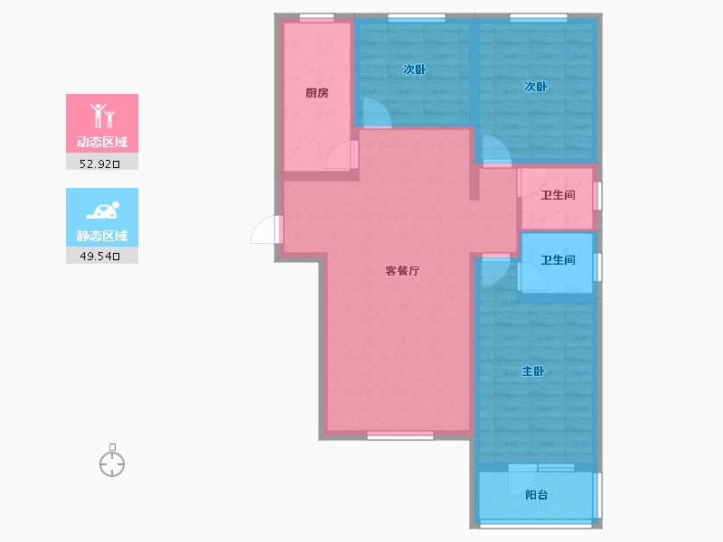 河北省-承德市-康宁府-91.25-户型库-动静分区