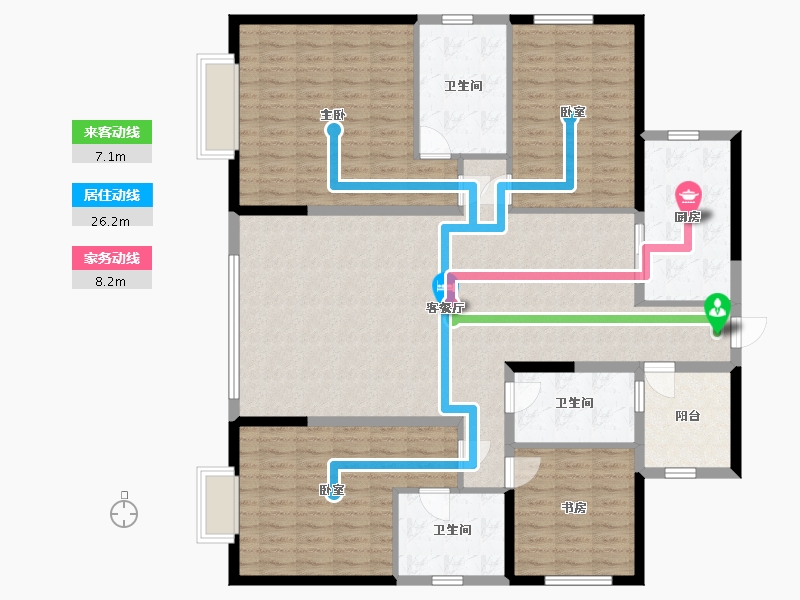 广东省-东莞市-万科城-158.00-户型库-动静线