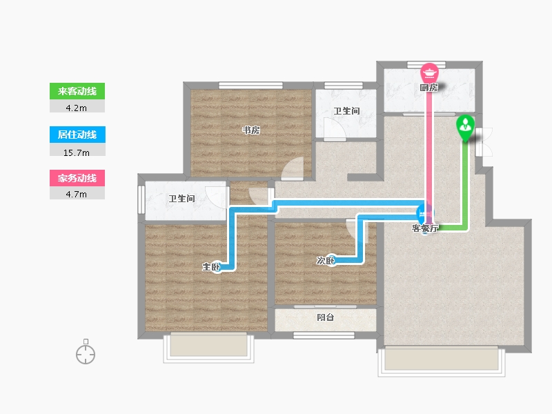 山东省-烟台市-居佳领海-99.86-户型库-动静线