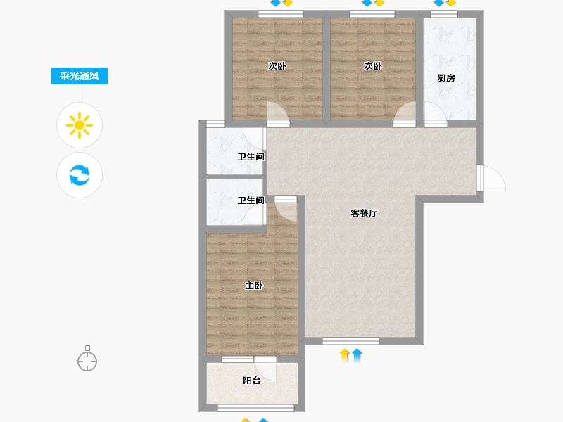 河北省-承德市-康宁府-93.16-户型库-采光通风