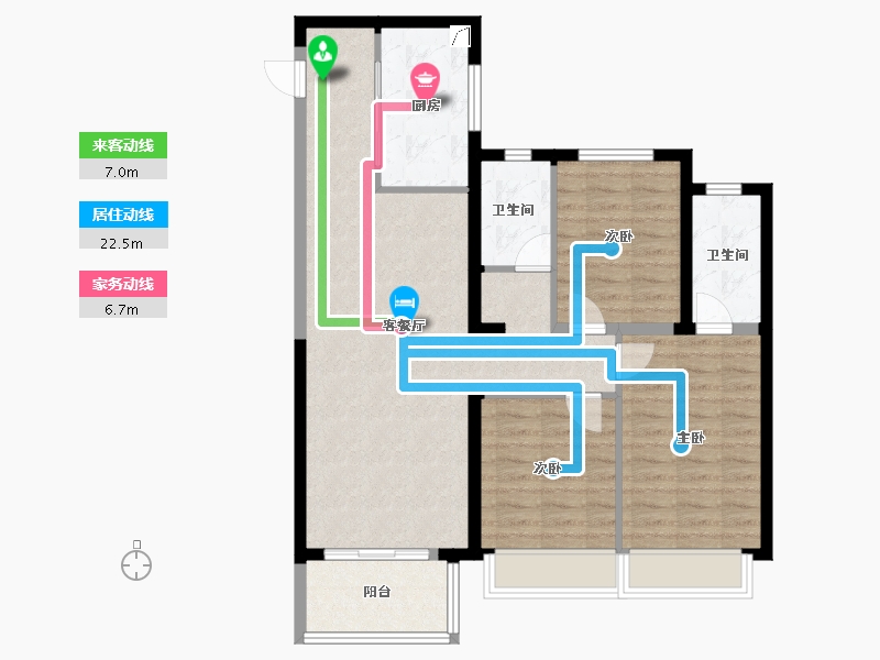 河南省-郑州市-建海当代公园阅MOMΛ-92.00-户型库-动静线