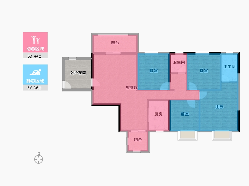 广西壮族自治区-桂林市-远锋新天地-115.86-户型库-动静分区