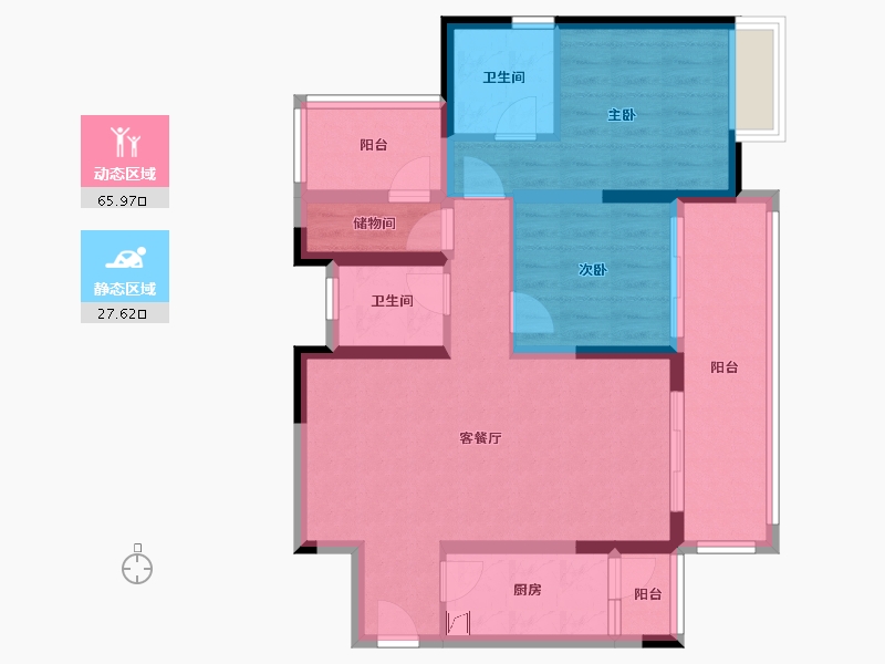 四川省-成都市-百悦国际社区-102.53-户型库-动静分区