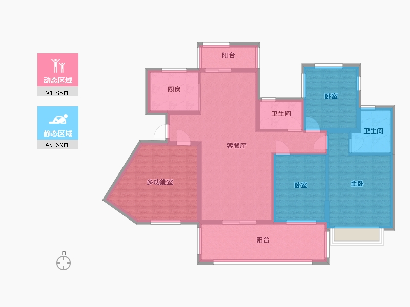 广西壮族自治区-玉林市-幸福里新城-95.00-户型库-动静分区