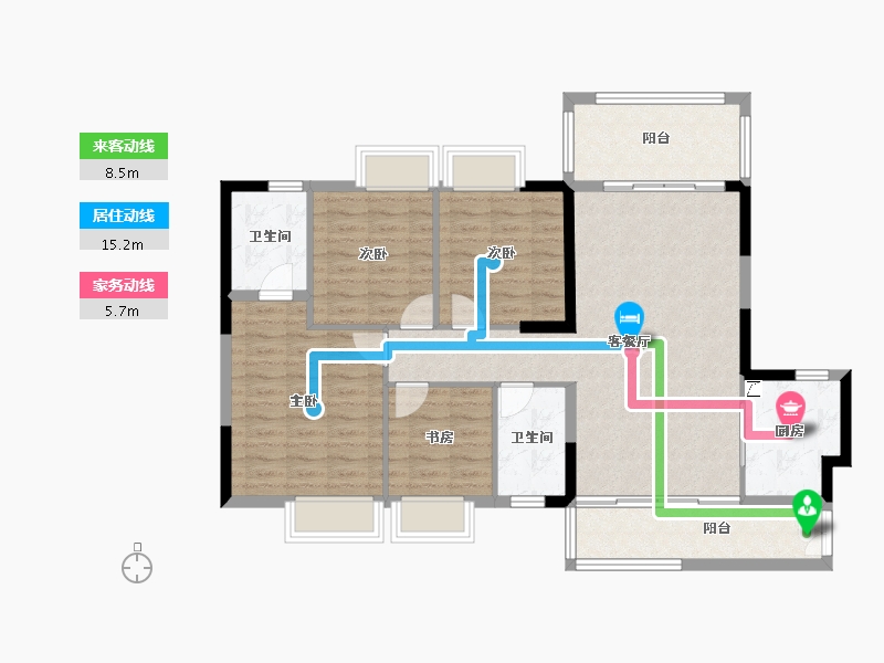 贵州省-贵阳市-贵高速花溪26-106.28-户型库-动静线