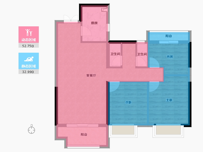 江西省-抚州市-当代阅-76.53-户型库-动静分区