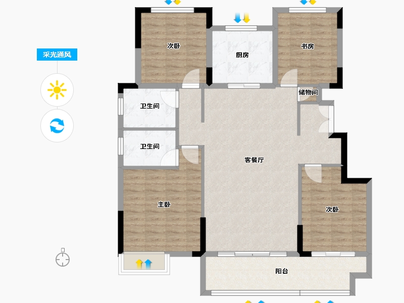 江西省-赣州市-星洲湾九境-114.59-户型库-采光通风