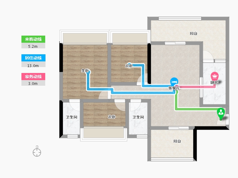 广东省-肇庆市-君安·峰景湾-82.98-户型库-动静线