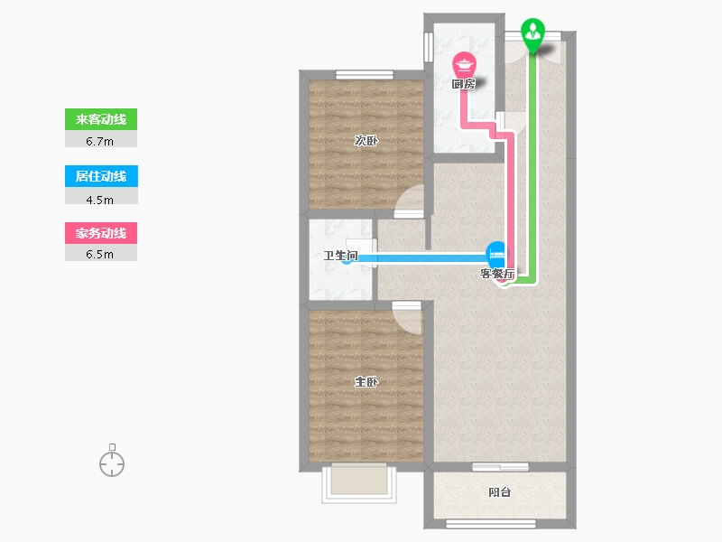 河北省-张家口市-盛奥利嘉-81.12-户型库-动静线