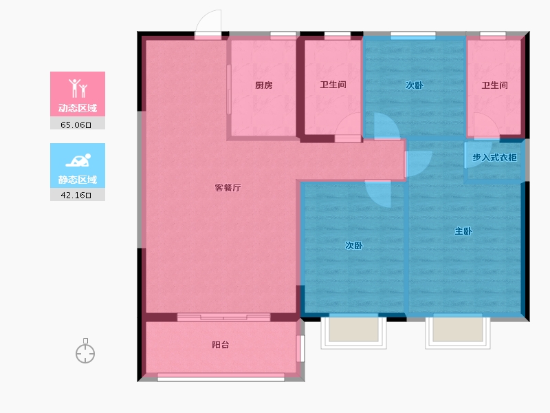 山西省-长治市-顶秀山居-97.24-户型库-动静分区