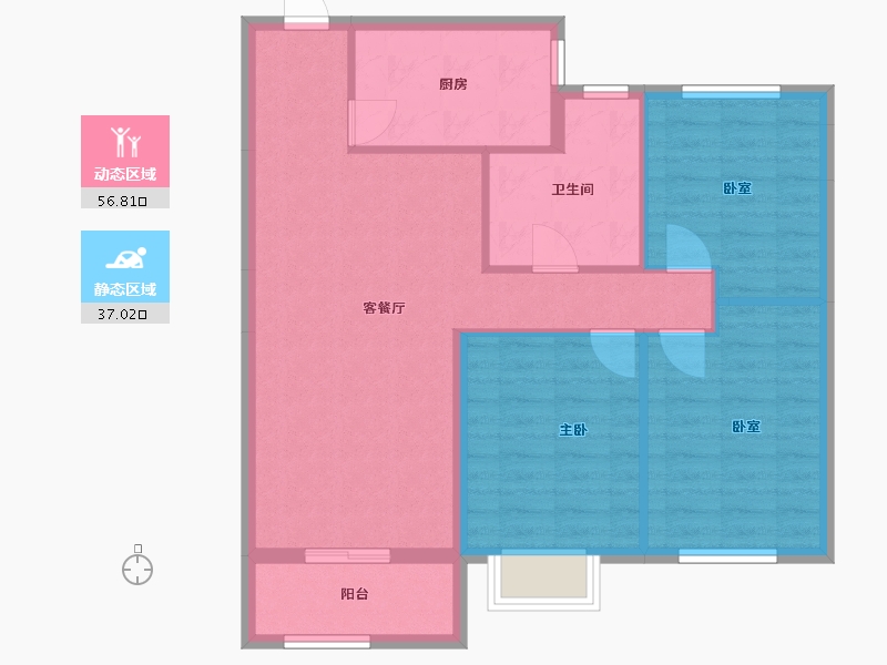 山西省-晋中市-新晋大院-98.00-户型库-动静分区