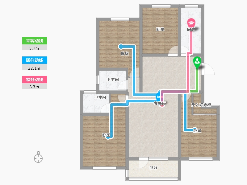 河北省-承德市-康宁府-110.05-户型库-动静线