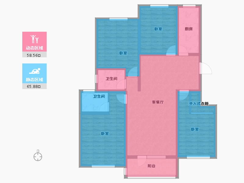 河北省-承德市-康宁府-110.05-户型库-动静分区