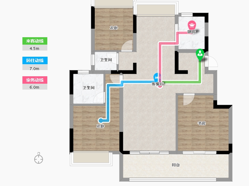 安徽省-滁州市-祥生未来樾-99.69-户型库-动静线