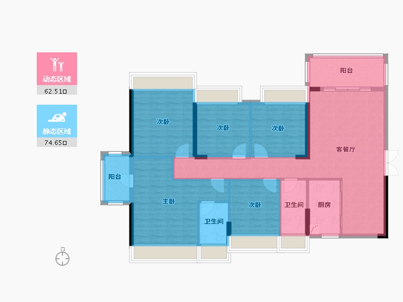 广西壮族自治区-百色市-龙景名鎏-135.00-户型库-动静分区