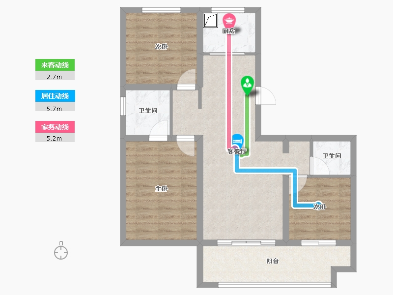 山东省-济宁市-惠民水岸新城-77.54-户型库-动静线