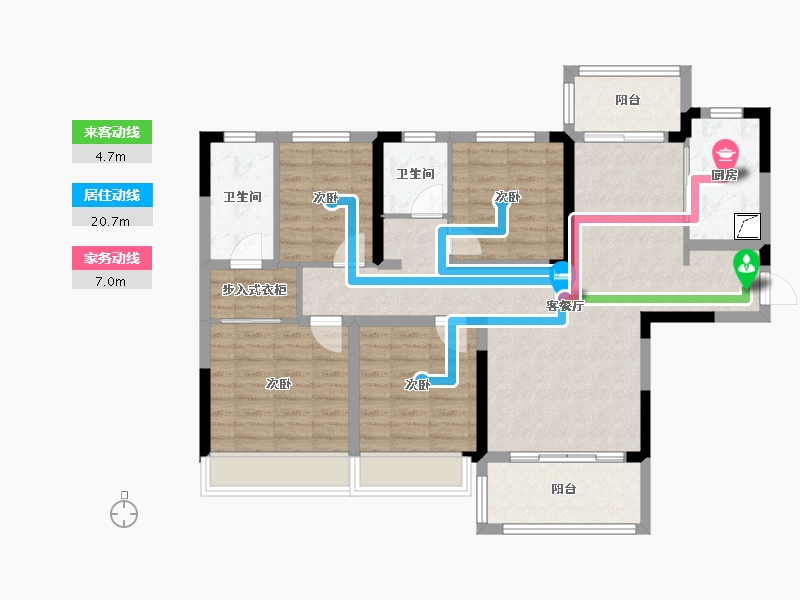 四川省-成都市-华润时代风景-108.99-户型库-动静线