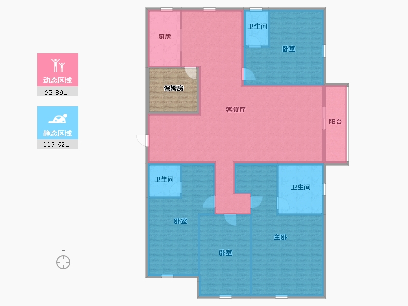 河北省-承德市-豪庭御景二期-200.89-户型库-动静分区