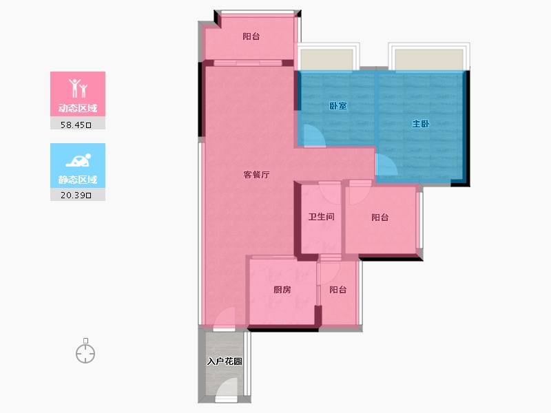 广东省-河源市-十里东岸江语城-73.59-户型库-动静分区