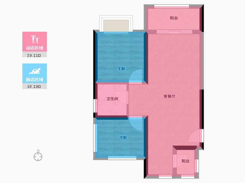 广西壮族自治区-北海市-兆信星悦湾-48.58-户型库-动静分区