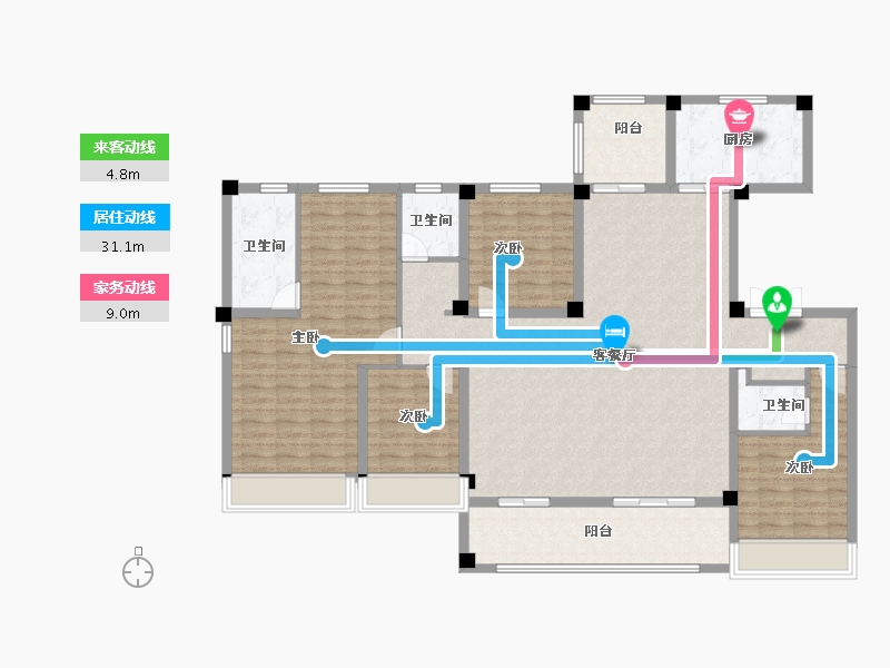 河南省-周口市-万达金麟府-150.60-户型库-动静线