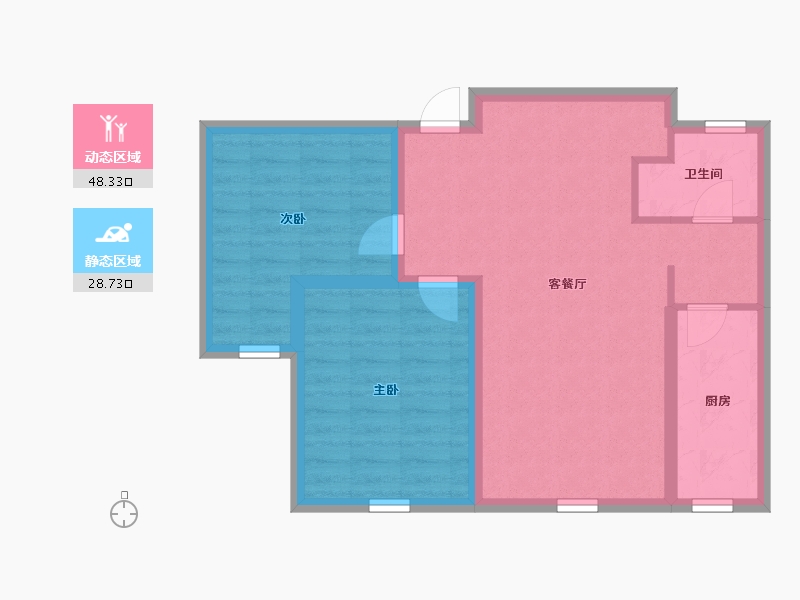 河北省-承德市-豪庭御景二期-68.80-户型库-动静分区