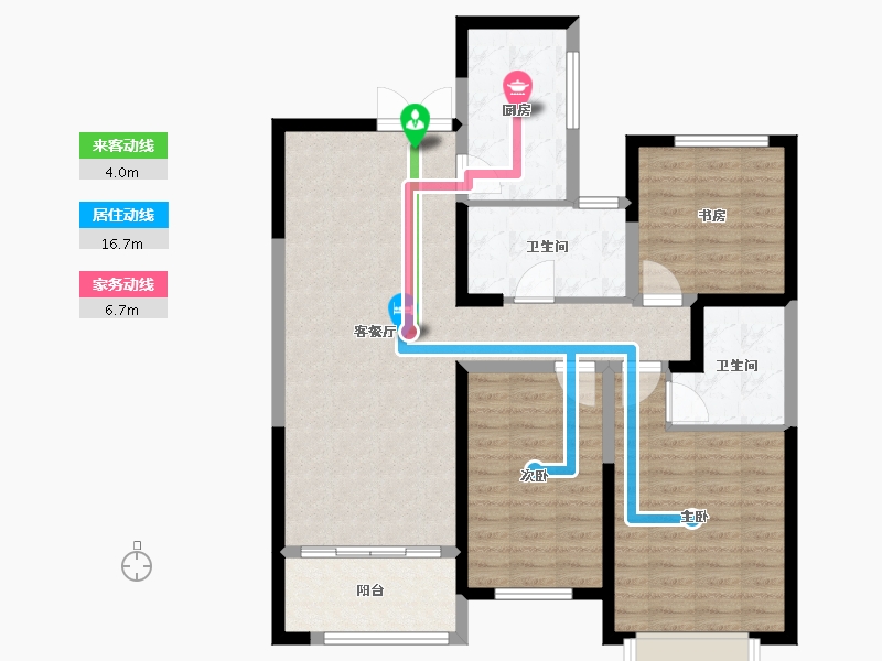 河南省-郑州市-中州府-100.00-户型库-动静线