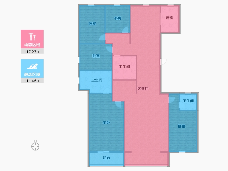 河北省-承德市-豪庭御景二期-214.74-户型库-动静分区