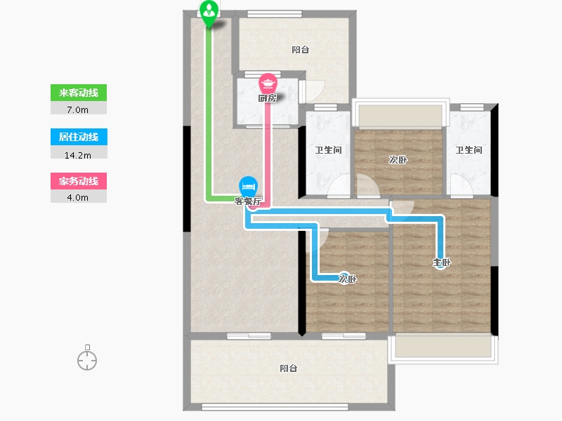 广东省-肇庆市-君安·峰景湾-101.09-户型库-动静线