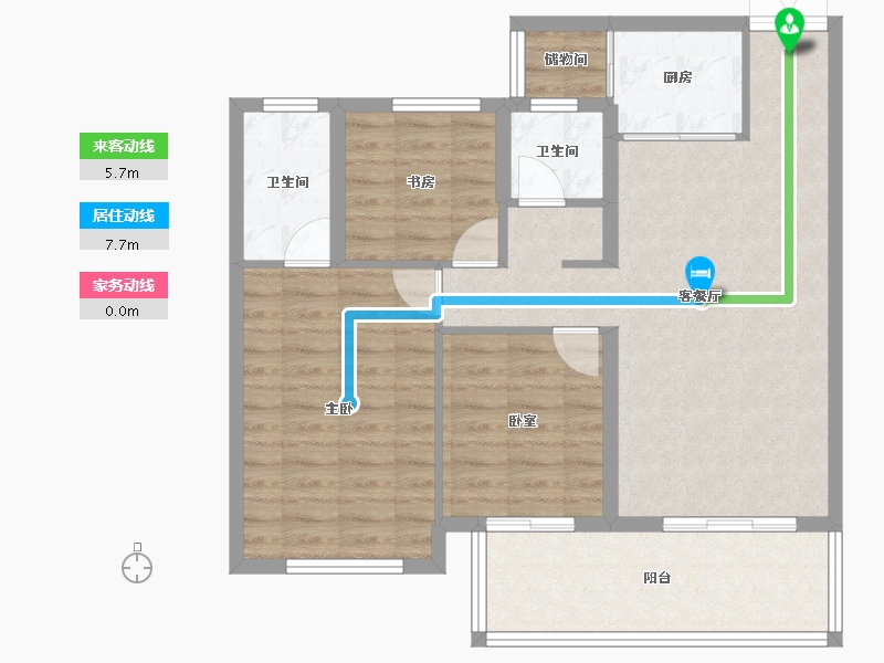 湖南省-衡阳市-生态天宸-86.07-户型库-动静线