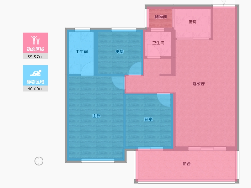 湖南省-衡阳市-生态天宸-86.07-户型库-动静分区