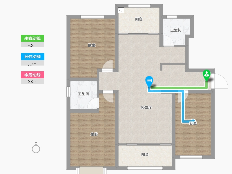 河北省-邯郸市-荣科枫林苑-100.01-户型库-动静线