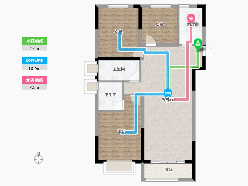 山西省-长治市-顶秀山居-92.18-户型库-动静线