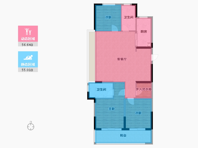 江苏省-苏州市-张家港金茂智慧科学城-100.77-户型库-动静分区