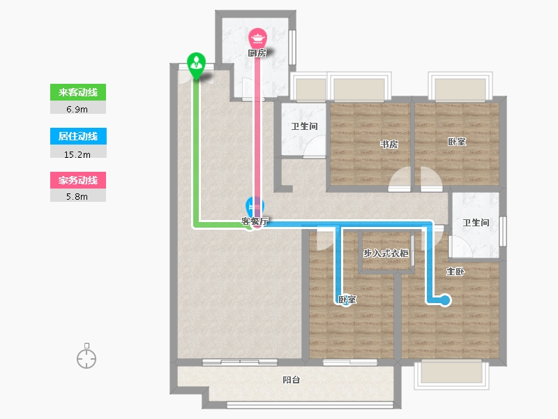 湖北省-黄冈市-浠水·润达国际-114.65-户型库-动静线