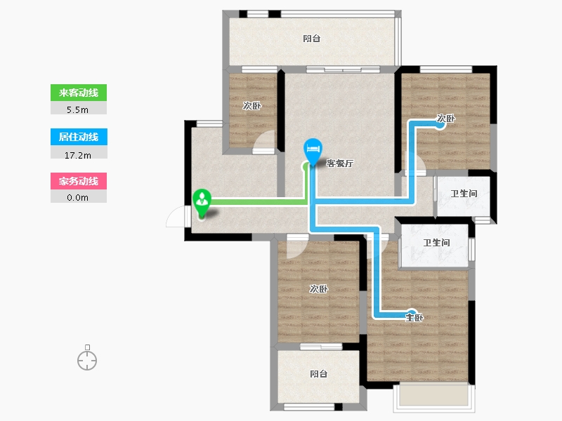 河南省-焦作市-和兴鑫悦府-98.45-户型库-动静线