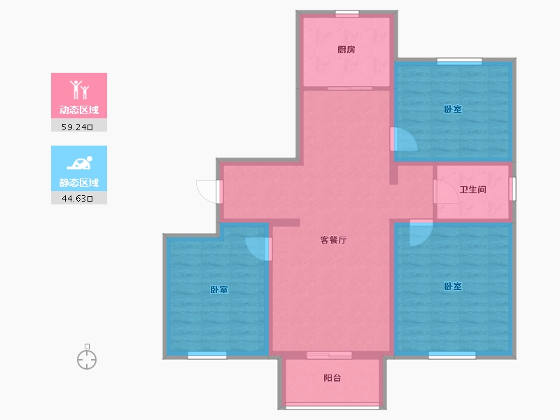 河北省-承德市-庄普新城-92.74-户型库-动静分区