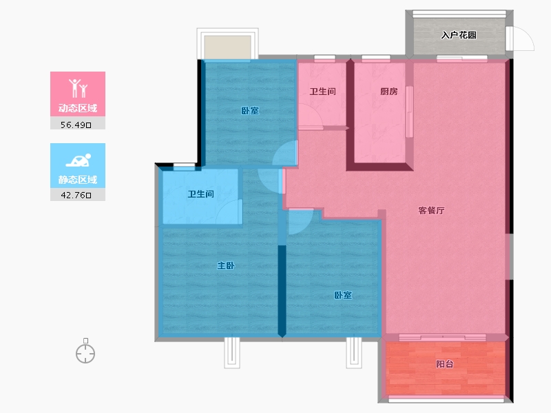 江西省-九江市-通源·柴桑郡-92.80-户型库-动静分区