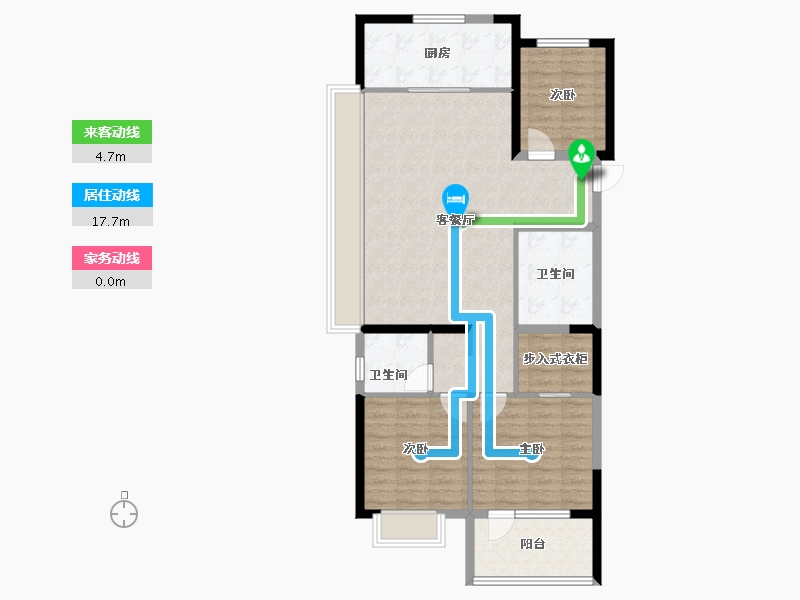 山东省-威海市-赤山雍锦湾-97.97-户型库-动静线