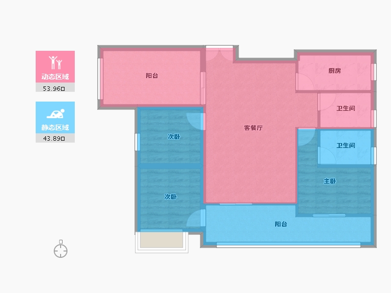 湖南省-永州市-徐福天誉-88.15-户型库-动静分区