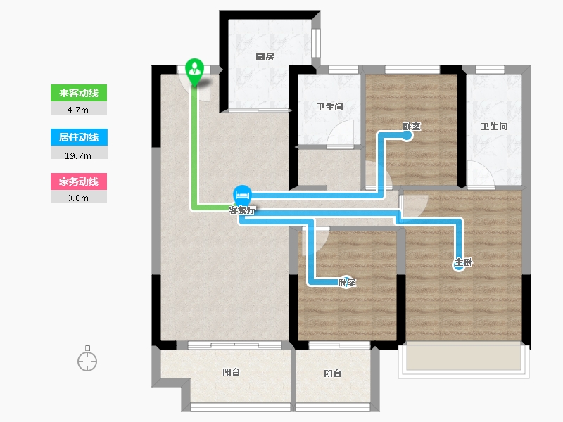 河南省-驻马店市-金科君悦公馆-89.29-户型库-动静线