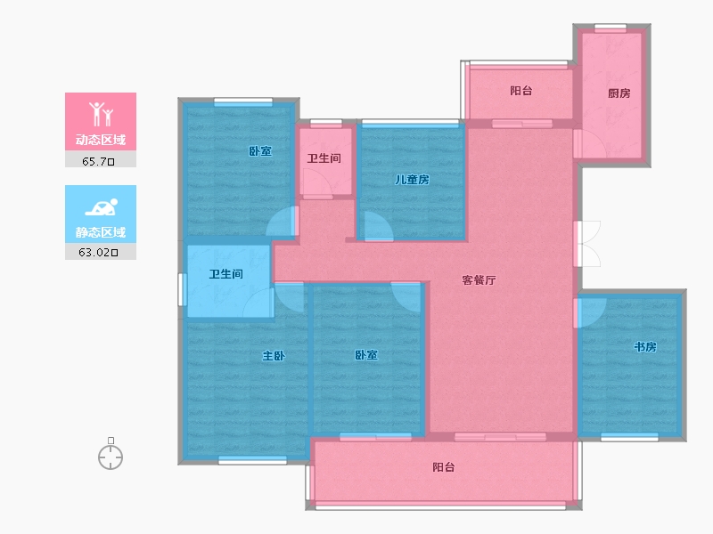 湖南省-衡阳市-生态天宸-115.44-户型库-动静分区