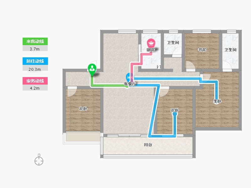 河北省-沧州市-宏宇璟宸雅著-112.71-户型库-动静线