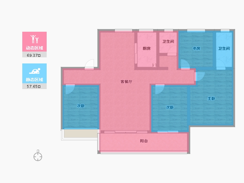 河北省-沧州市-宏宇璟宸雅著-112.71-户型库-动静分区