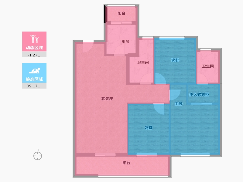 广东省-肇庆市-肇庆·中梁壹号院-90.66-户型库-动静分区