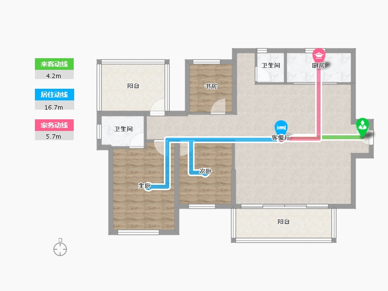 广西壮族自治区-南宁市-旭辉五象臻悦-107.59-户型库-动静线