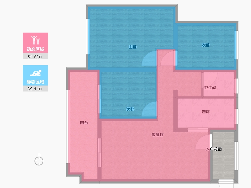 安徽省-滁州市-时代樾府-88.00-户型库-动静分区