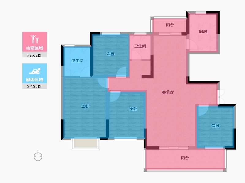 河南省-驻马店市-建业置地澜境-115.20-户型库-动静分区