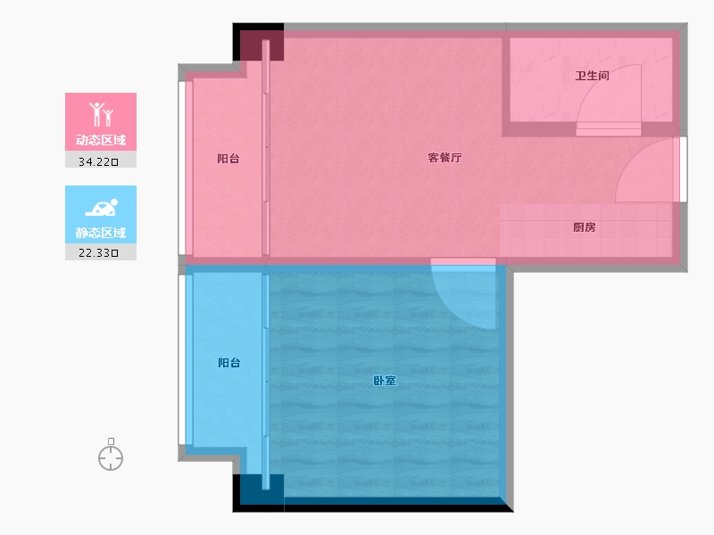 湖北省-黄冈市-浠水·润达国际-50.70-户型库-动静分区