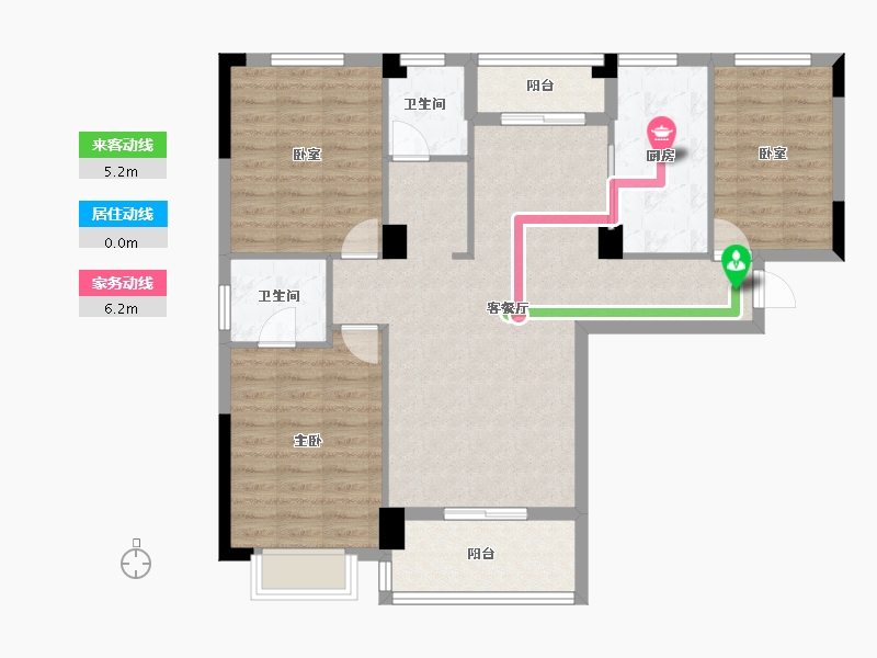 湖北省-黄冈市-锦世纪佳园-98.29-户型库-动静线